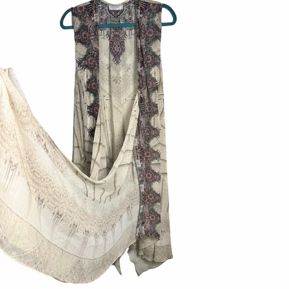 Camilla With Both Hands multi wear crystal embellished long silk vest - Picture 8 of 15